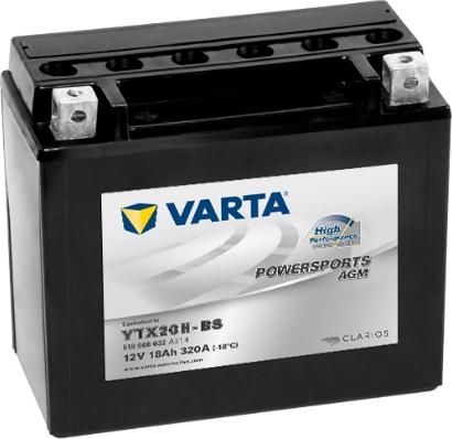 Varta 518908032A514 - Стартерна акумуляторна батарея, АКБ autocars.com.ua