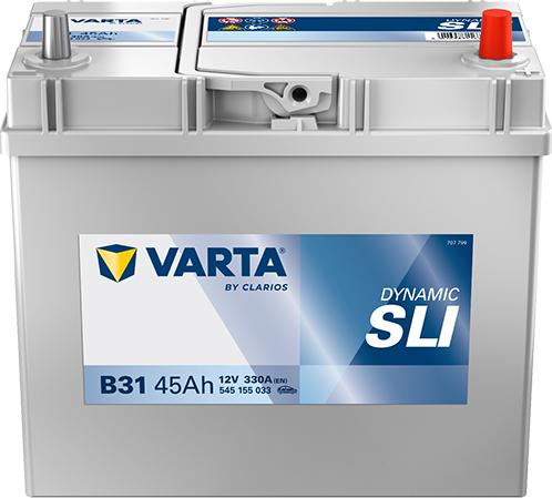 Varta 545155033K262 - Стартерна акумуляторна батарея, АКБ autocars.com.ua