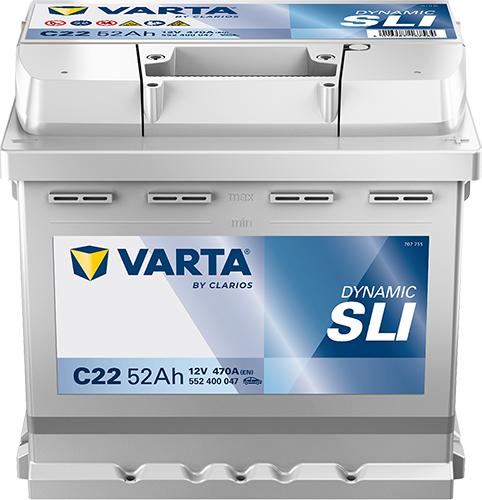 Varta 552400047K262 - Стартерна акумуляторна батарея, АКБ autocars.com.ua