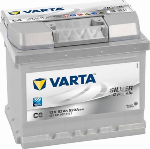 Varta 552401052 - Стартерная аккумуляторная батарея, АКБ avtokuzovplus.com.ua