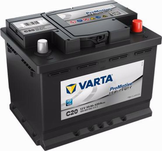 Varta 555 064 042 - Стартерная аккумуляторная батарея, АКБ autodnr.net