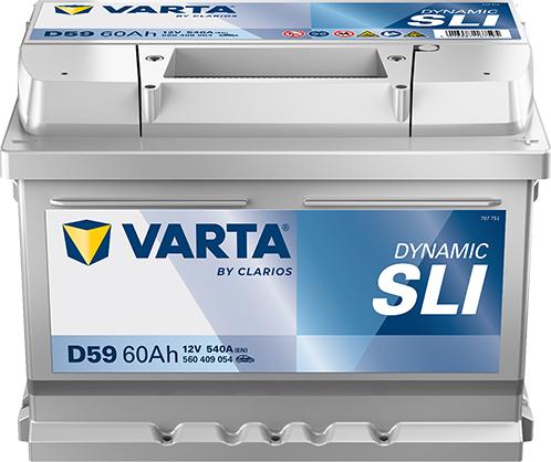 Varta 560409054K262 - Стартерна акумуляторна батарея, АКБ autocars.com.ua