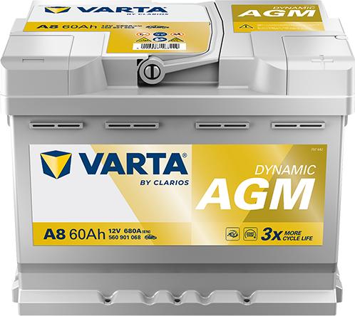 Varta 560901068K262 - Стартерна акумуляторна батарея, АКБ autocars.com.ua