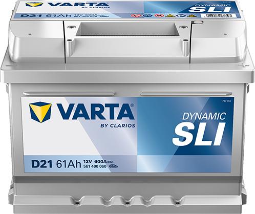 Varta 561400060K262 - Стартерна акумуляторна батарея, АКБ autocars.com.ua