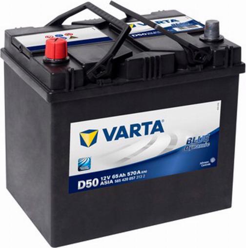 Varta 565420057 - Стартерная аккумуляторная батарея, АКБ autodnr.net