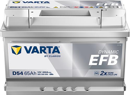 Varta 565500065K262 - Стартерна акумуляторна батарея, АКБ autocars.com.ua