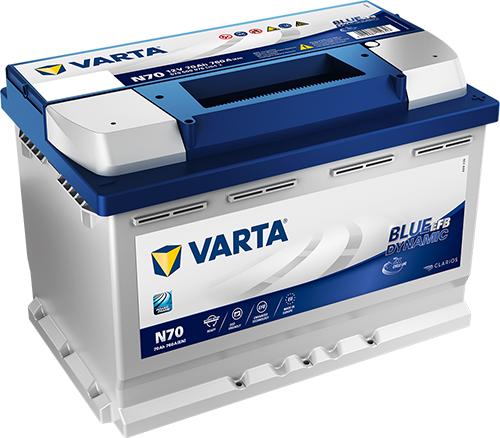 Varta 570500076G502 - Стартерна акумуляторна батарея, АКБ autocars.com.ua