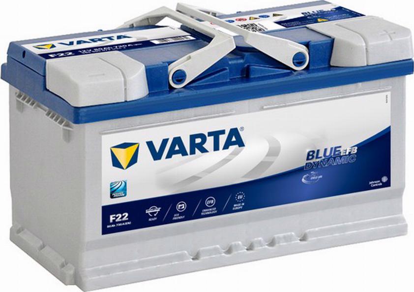 Varta 580500073 - Стартерная аккумуляторная батарея, АКБ autodnr.net