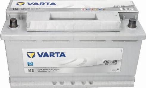 Varta 600402083 - VARTA 100Ач  Silver Dynamic  H3 0 autocars.com.ua