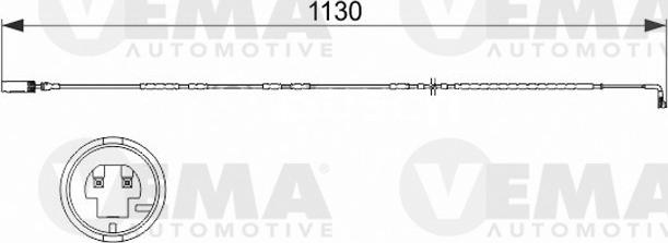 VEMA 117507 - Сигналізатор, знос гальмівних колодок autocars.com.ua