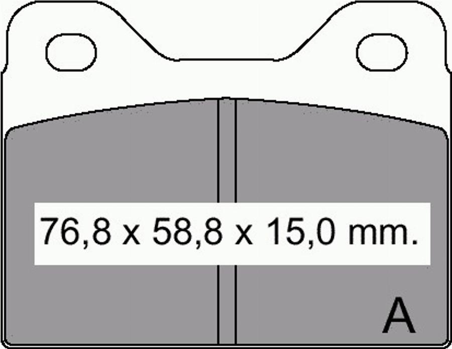 VEMA 830800 - Гальмівні колодки, дискові гальма autocars.com.ua