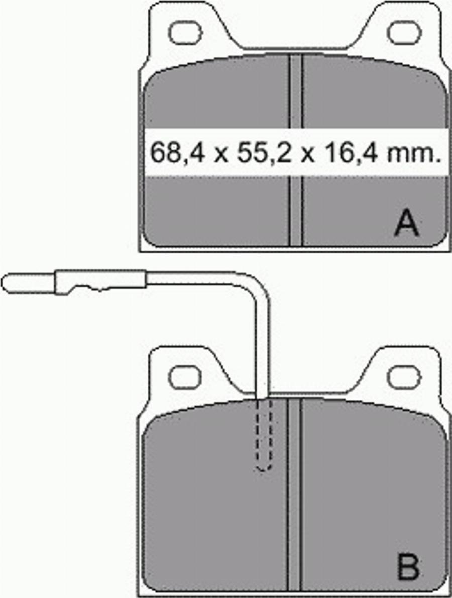 VEMA 830950 - Тормозные колодки, дисковые, комплект avtokuzovplus.com.ua