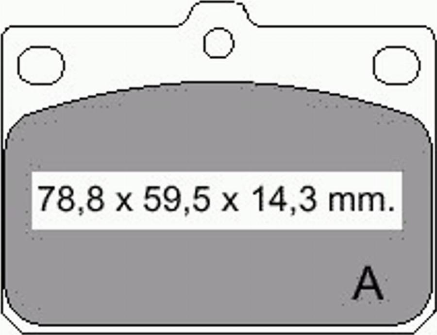 VEMA 830960 - Тормозные колодки, дисковые, комплект avtokuzovplus.com.ua