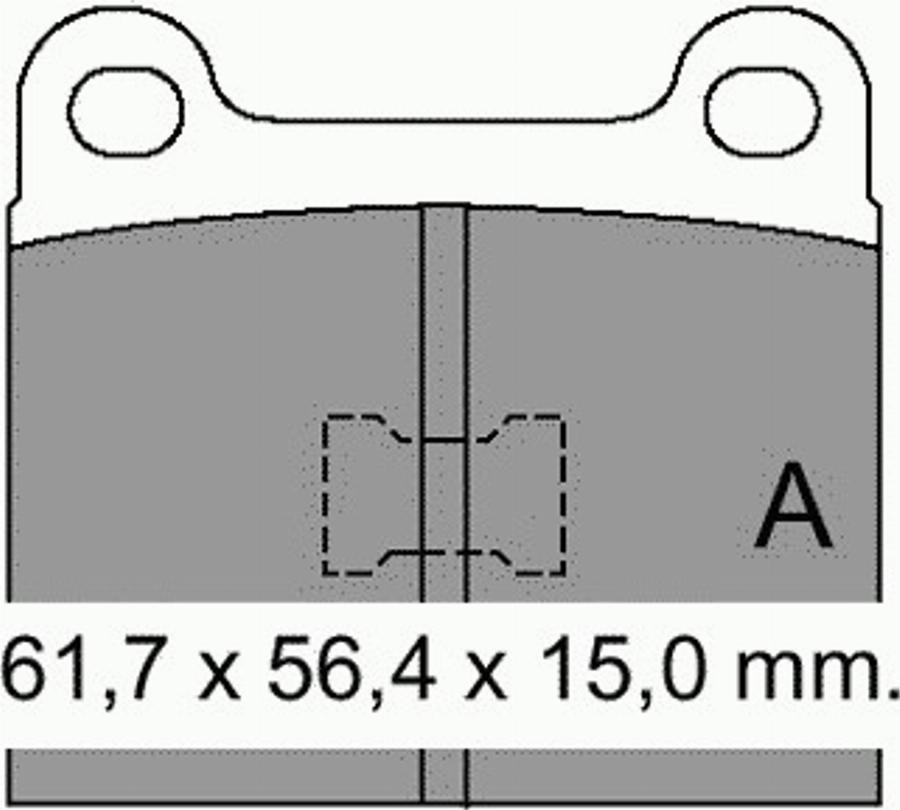 VEMA 831110 - Тормозные колодки, дисковые, комплект avtokuzovplus.com.ua