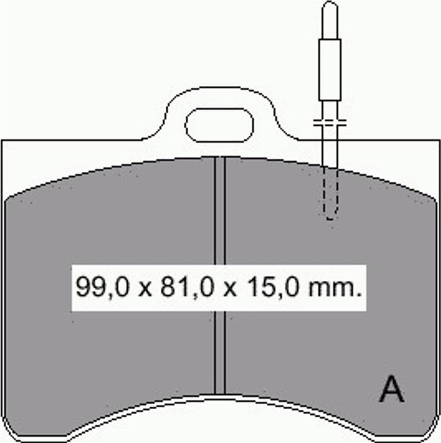 VEMA 831280 - Тормозные колодки, дисковые, комплект avtokuzovplus.com.ua