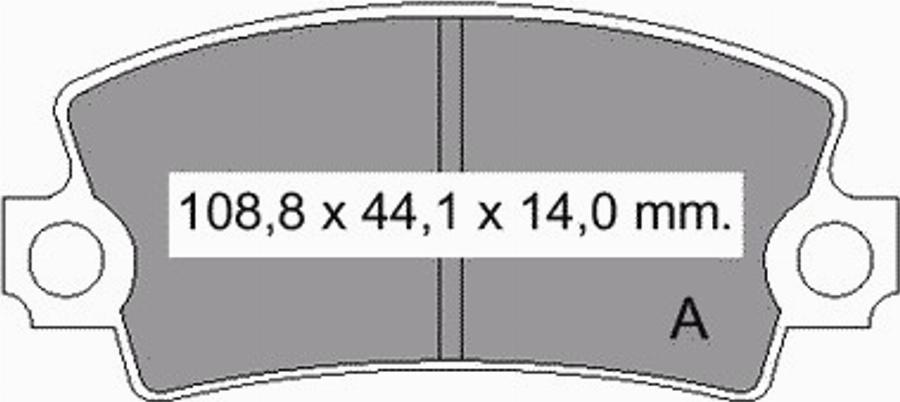 VEMA 831310 - Тормозные колодки, дисковые, комплект autodnr.net