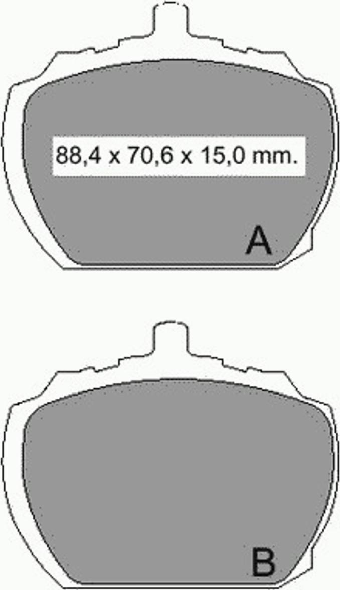 VEMA 831370 - Гальмівні колодки, дискові гальма autocars.com.ua