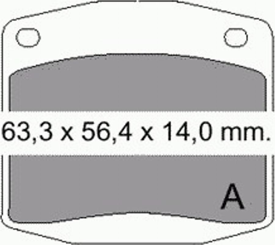 VEMA 831400 - Тормозные колодки, дисковые, комплект avtokuzovplus.com.ua