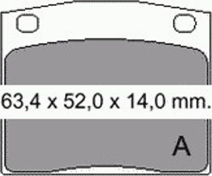 VEMA 831410 - Гальмівні колодки, дискові гальма autocars.com.ua