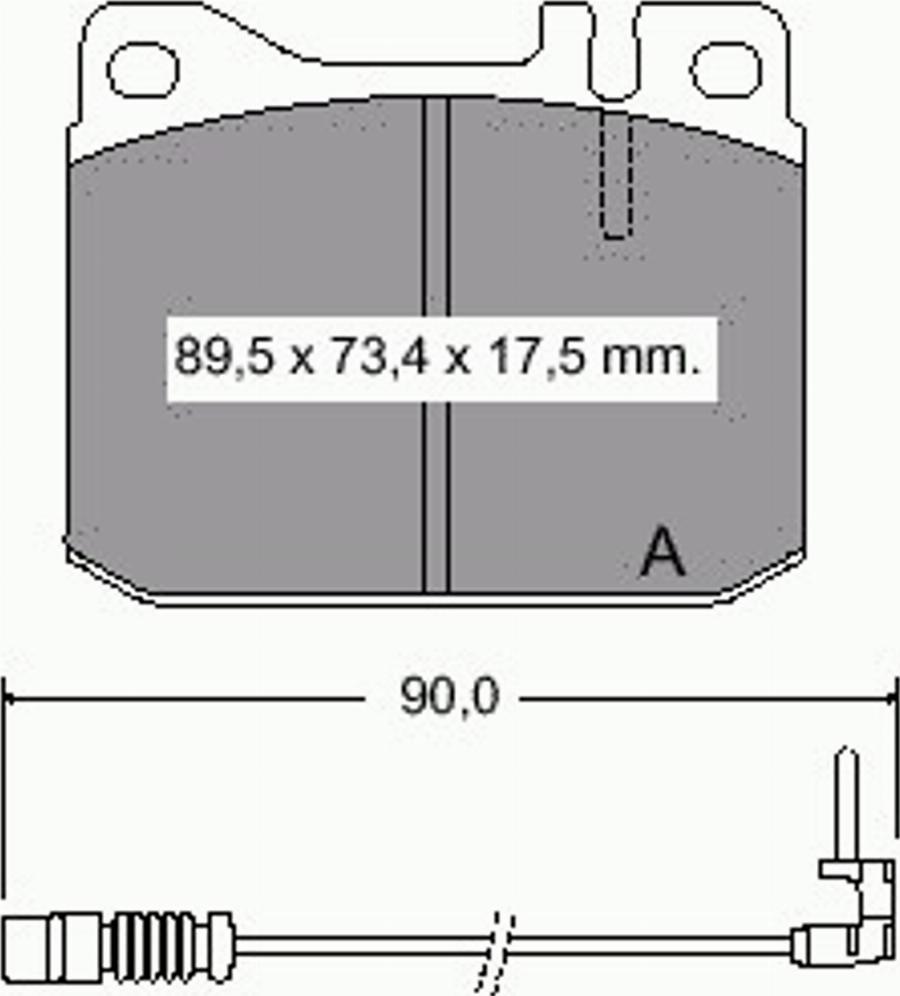 VEMA 831480 - Тормозные колодки, дисковые, комплект autodnr.net