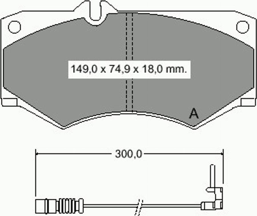 VEMA 831981 - Тормозные колодки, дисковые, комплект avtokuzovplus.com.ua