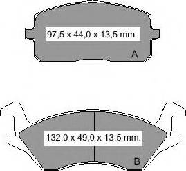 VEMA 832360 - Тормозные колодки, дисковые, комплект autodnr.net