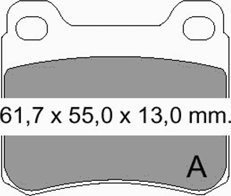 VEMA 833120 - Тормозные колодки, дисковые, комплект avtokuzovplus.com.ua