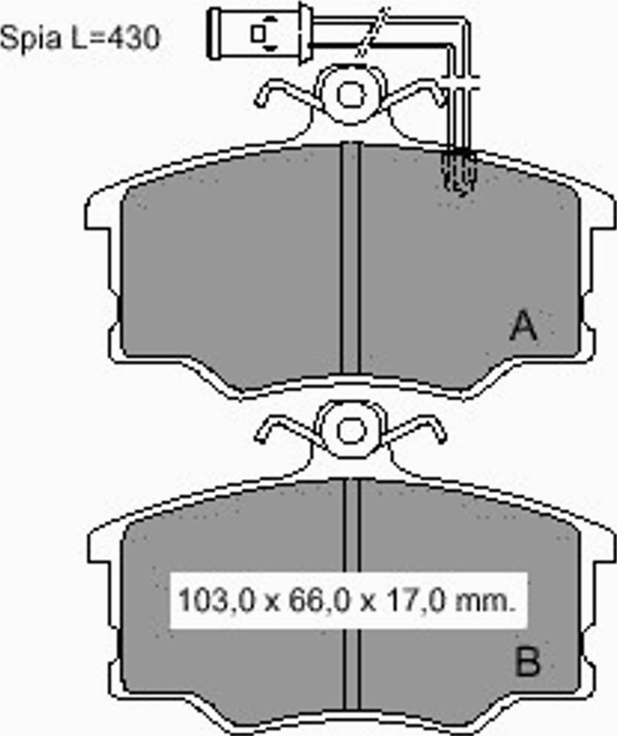 VEMA 833231 - Гальмівні колодки, дискові гальма autocars.com.ua