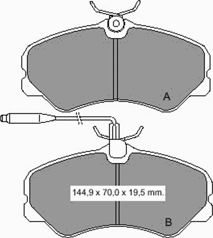 VEMA 833301 - Тормозные колодки, дисковые, комплект autodnr.net