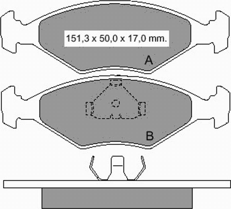 VEMA 833311 - Тормозные колодки, дисковые, комплект autodnr.net