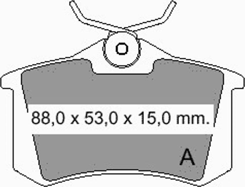 VEMA 833480 - Тормозные колодки, дисковые, комплект avtokuzovplus.com.ua