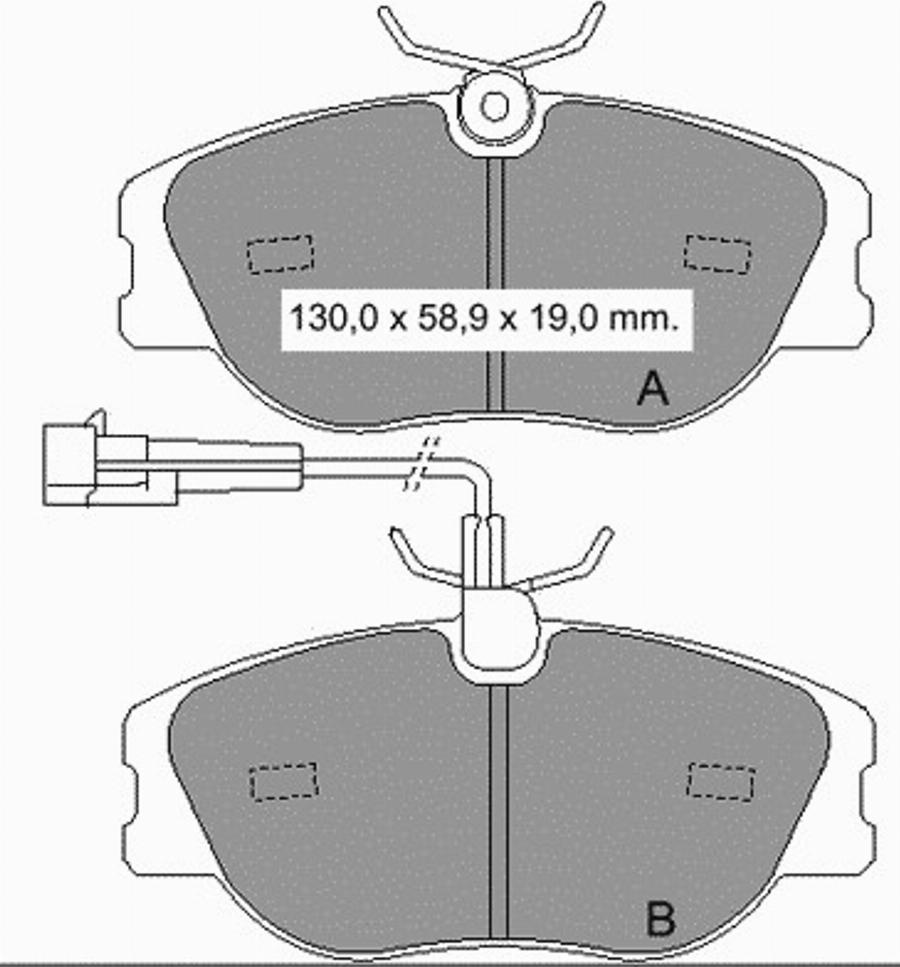 VEMA 833521 - Тормозные колодки, дисковые, комплект autodnr.net