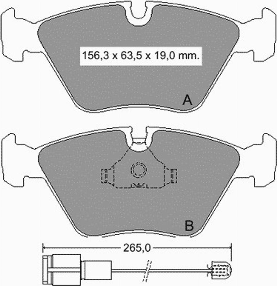 VEMA 833930 - Тормозные колодки, дисковые, комплект autodnr.net