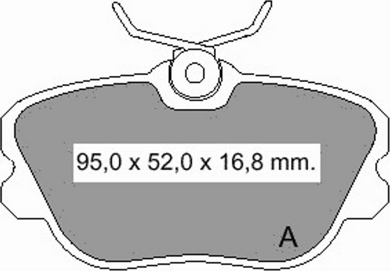 VEMA 834010 - Тормозные колодки, дисковые, комплект avtokuzovplus.com.ua