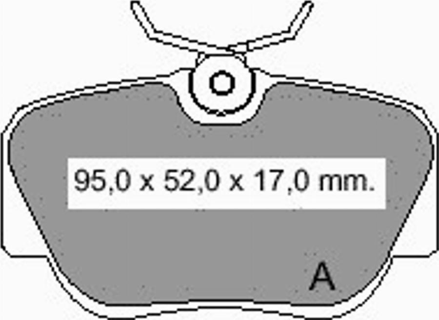 VEMA 834040 - Тормозные колодки, дисковые, комплект avtokuzovplus.com.ua