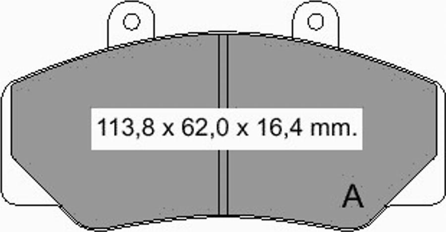 VEMA 834170 - Тормозные колодки, дисковые, комплект avtokuzovplus.com.ua