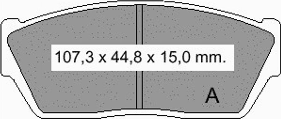 VEMA 834400 - Тормозные колодки, дисковые, комплект autodnr.net