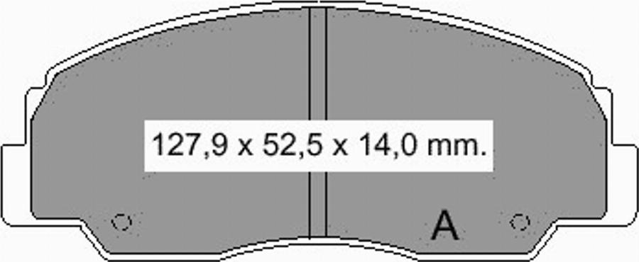 VEMA 834440 - Тормозные колодки, дисковые, комплект avtokuzovplus.com.ua