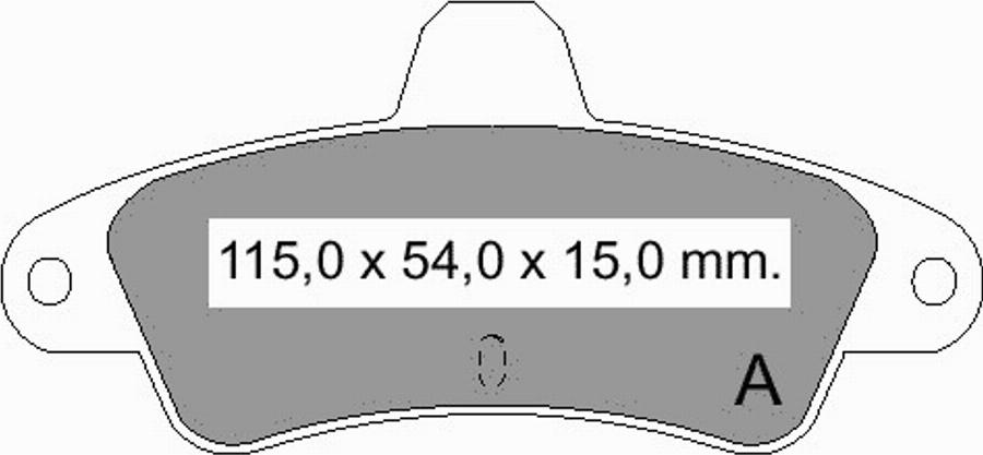 VEMA 834501 - Тормозные колодки, дисковые, комплект avtokuzovplus.com.ua