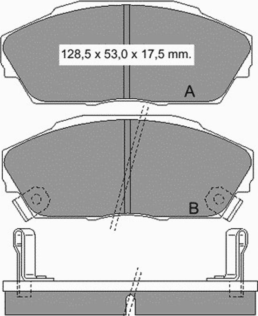 VEMA 834550 - Тормозные колодки, дисковые, комплект avtokuzovplus.com.ua