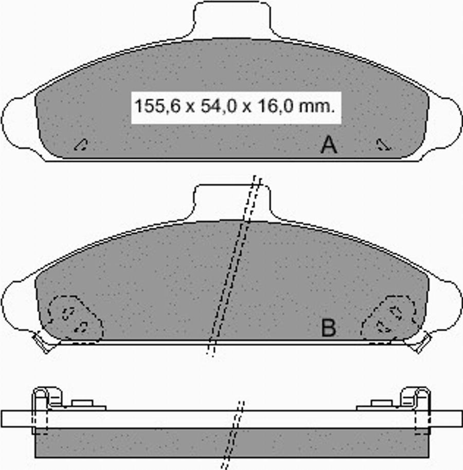 VEMA 834580 - Гальмівні колодки, дискові гальма autocars.com.ua