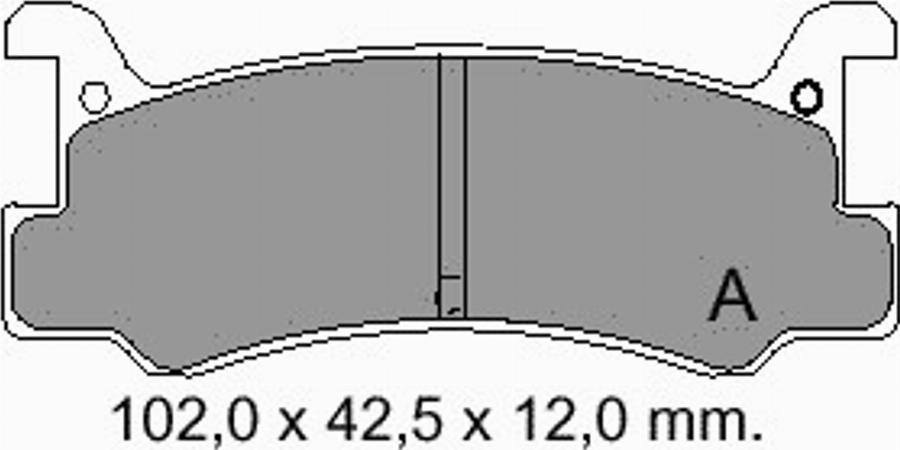 VEMA 834780 - Тормозные колодки, дисковые, комплект avtokuzovplus.com.ua