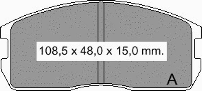 VEMA 834860 - Тормозные колодки, дисковые, комплект avtokuzovplus.com.ua