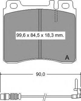 VEMA 834970 - Тормозные колодки, дисковые, комплект autodnr.net