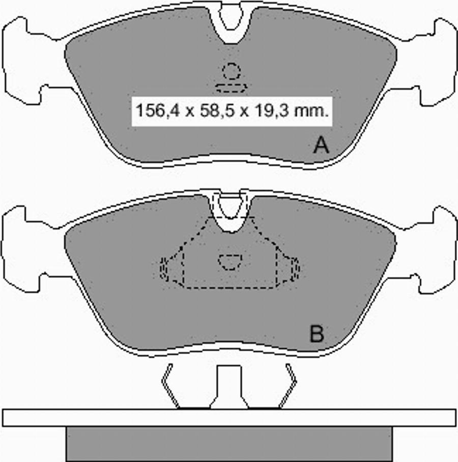 VEMA 835870 - Тормозные колодки, дисковые, комплект avtokuzovplus.com.ua