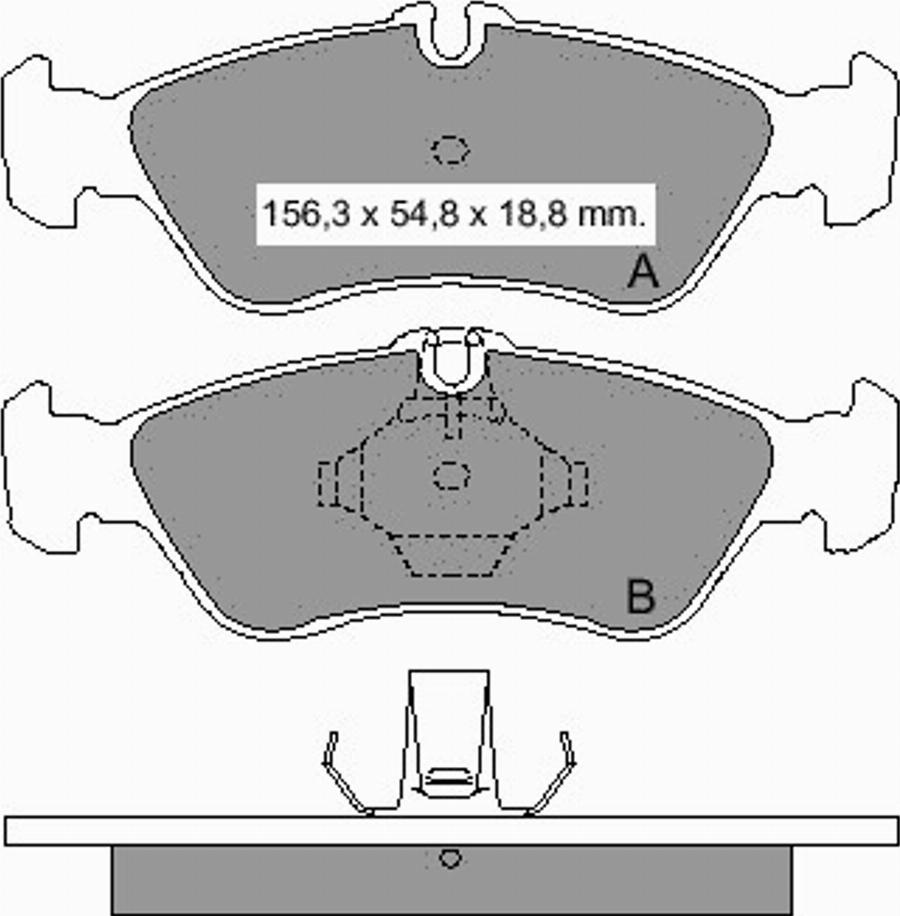 VEMA 836290 - Тормозные колодки, дисковые, комплект avtokuzovplus.com.ua