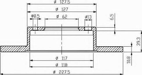 VEMA 98000 - Тормозной диск avtokuzovplus.com.ua