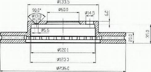 VEMA 98019 - Гальмівний диск autocars.com.ua