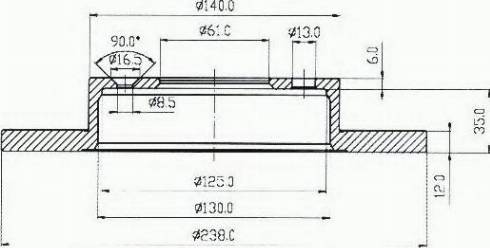 VEMA 98021 - Тормозной диск avtokuzovplus.com.ua