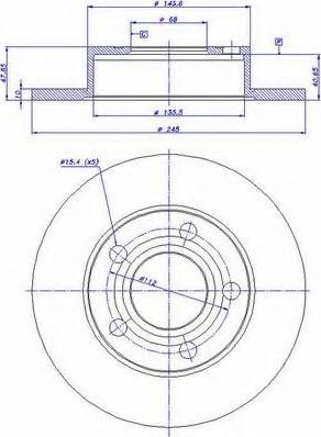 VEMA 98572 - Тормозной диск autodnr.net